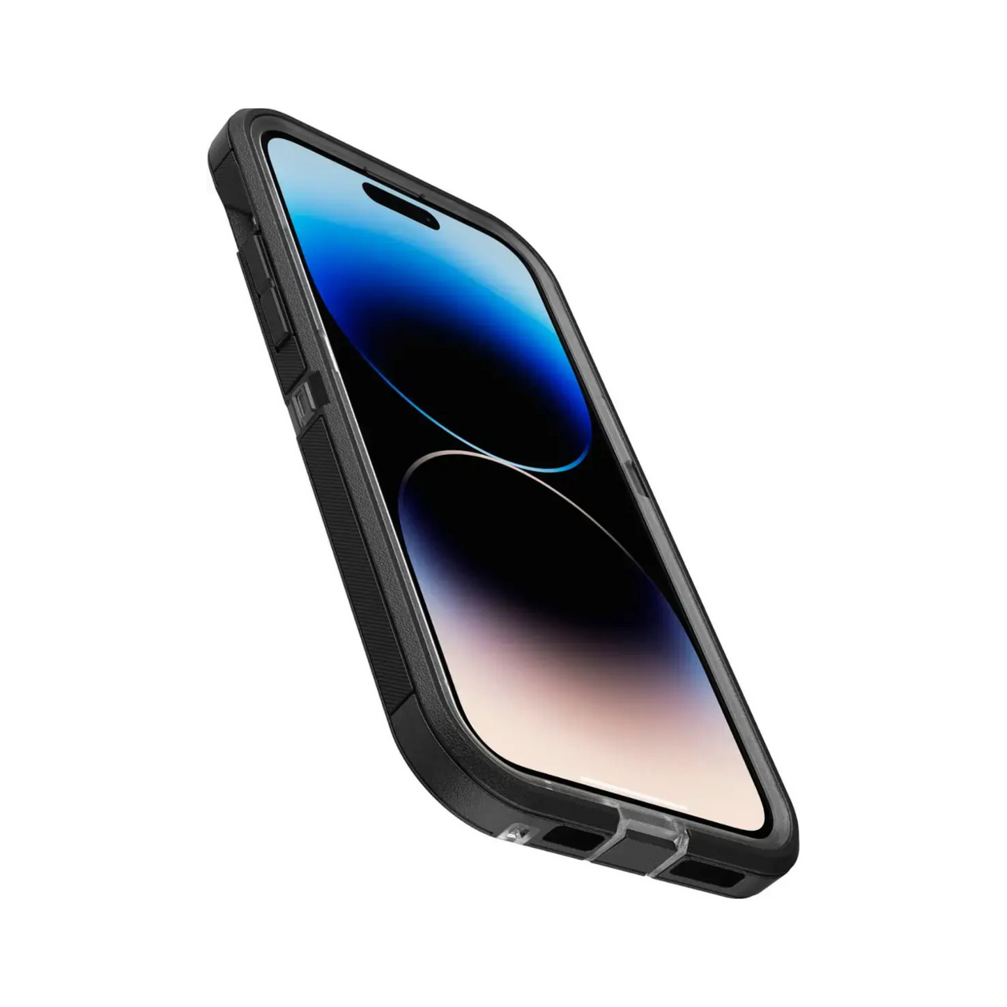 OtterBox Apple iPhone Defender Series XT Clear Case with MagSafe - Black Crystal (Clear/Black)